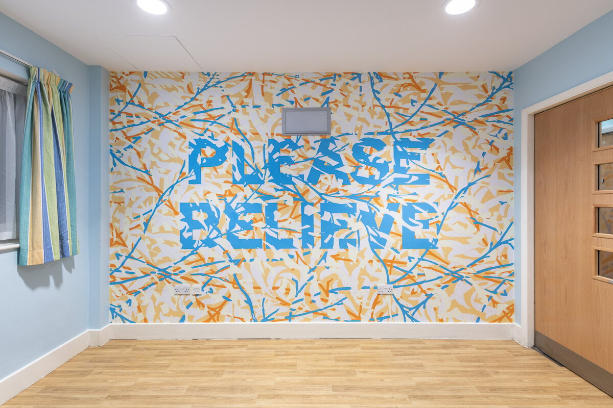 Mark+Titchner+Please+Believe+TV+Room+Bluebell+Lodge+Hospital+Rooms+