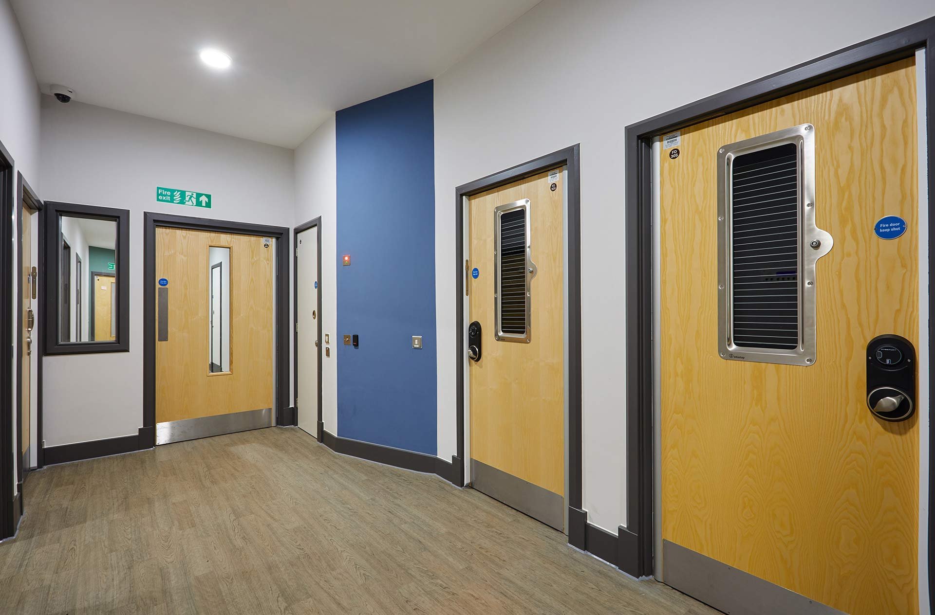 Bedrooms with electronic locking at Inspire CAMHS