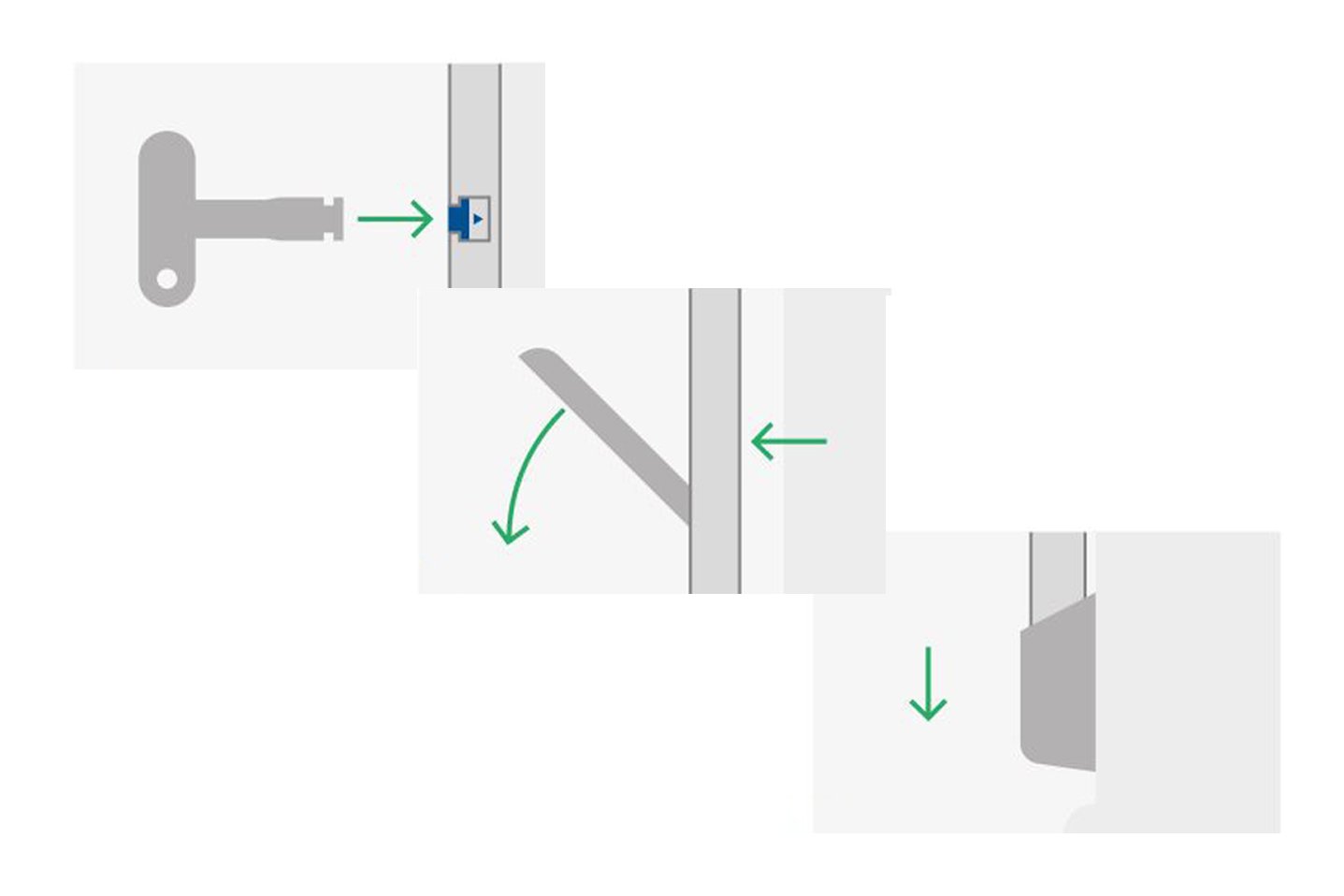 Removable stop operational diagram