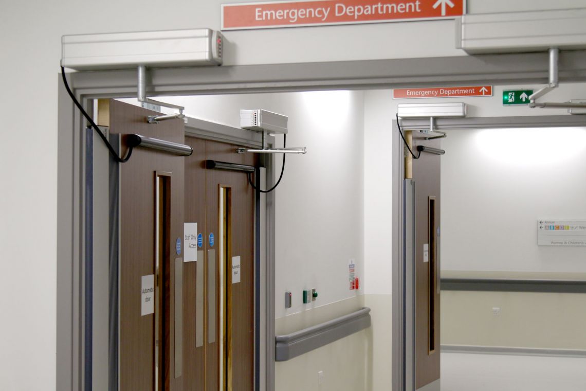 Automatic doors: Providing finger protection without straining the door opener mechanism