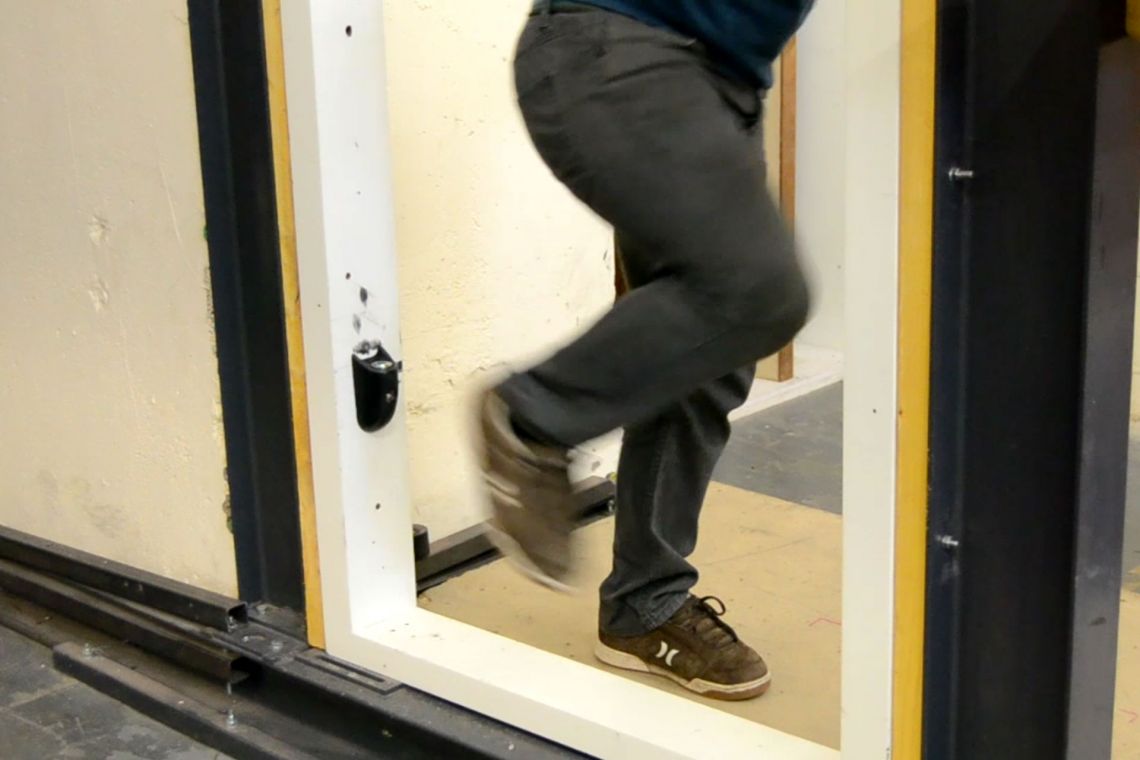 Testing the en-suite door