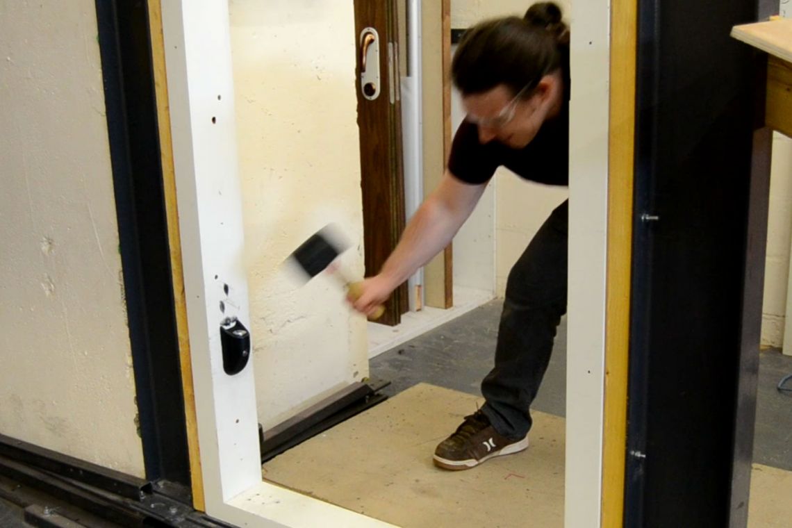 Testing the en-suite door