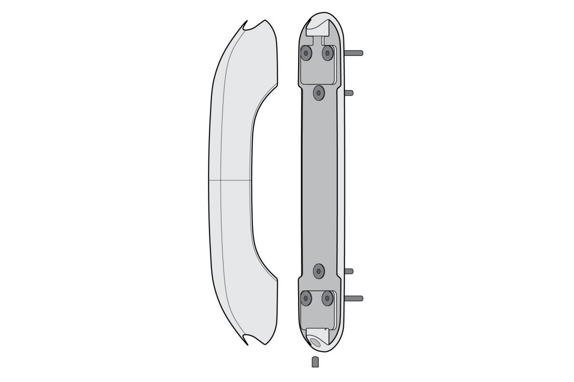 Invisible back-plate