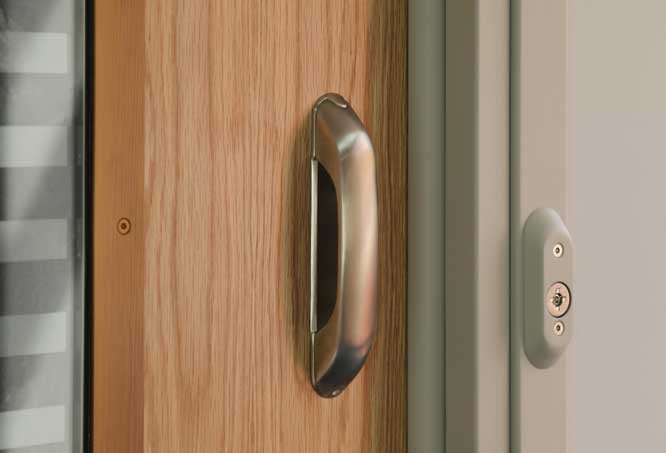 Our new anti-ligature door handle, Suregrip:  designed with you in mind