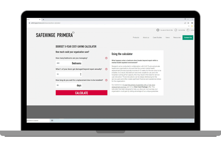 New Mental Health Door Cost-Saving Calculator