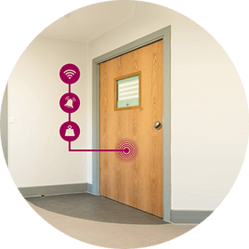 fill-door ligature alarm