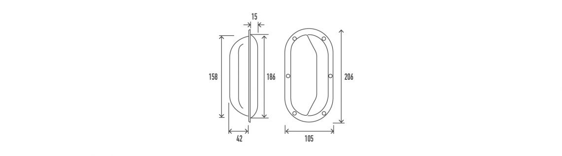 F (HANDLE BACK-PLATE OPTION)