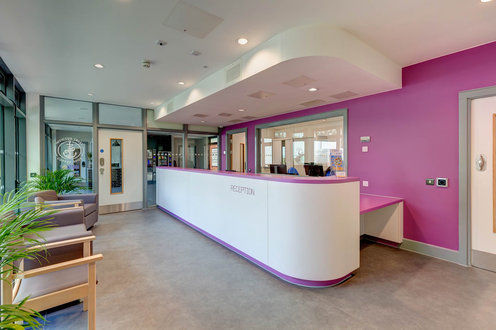 Sowenna CAMHS Reception Area and Coffee Shop