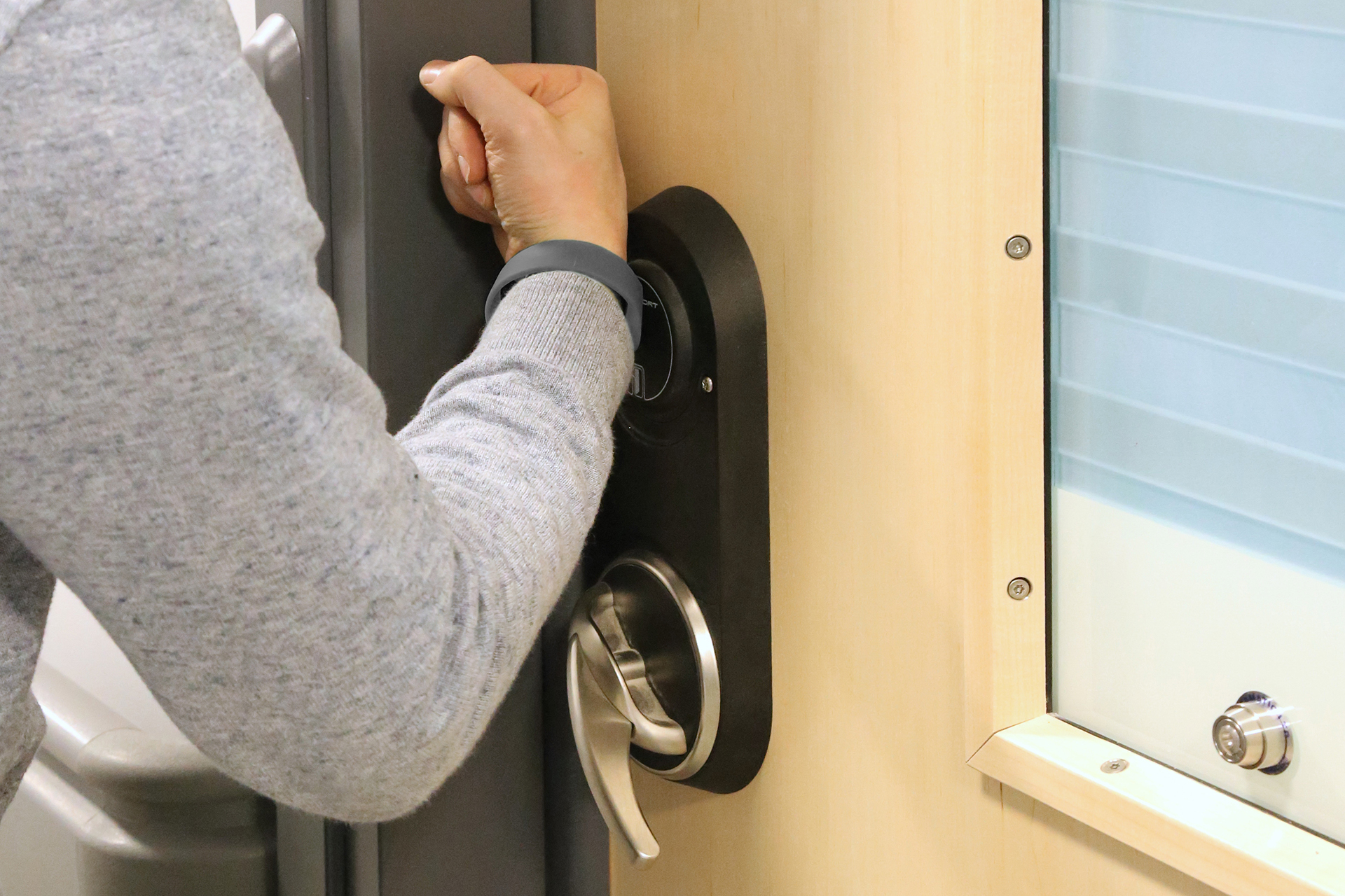 Electronic lockset with wristband