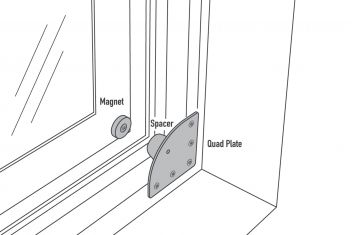 Hold-closed magnets